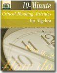 10-minute Critical-thinking Activities For Algebra cover