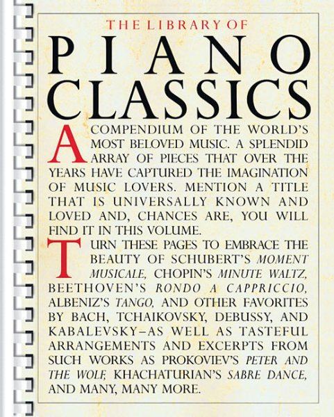 The Library of Piano Classics cover