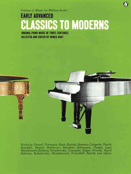 Early Advanced Classics to Moderns: Music for Millions Series (Music for Milions) cover