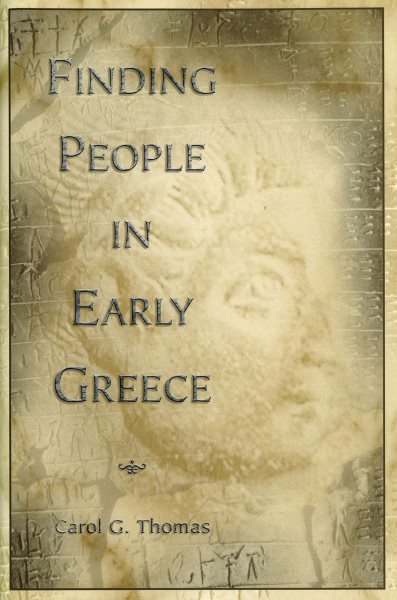Finding People in Early Greece (Fordyce W. Mitchel Memorial Lecture) cover