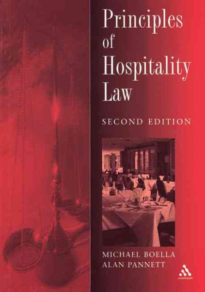 Principles of Hospitality Law cover
