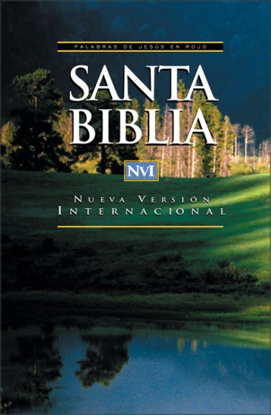 NVI Santa Biblia Rústica con Palabras de Jesús en Rojo cover