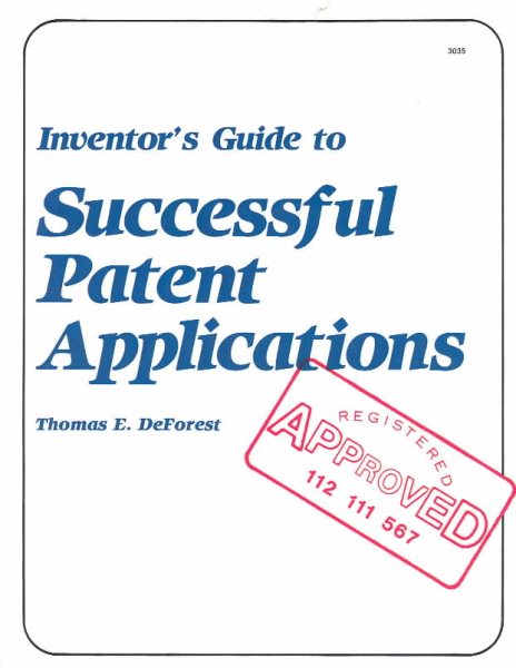 Inventor's Guide to Successful Patent Applications cover