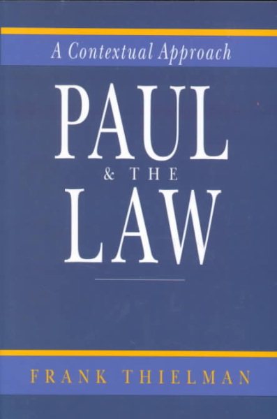 Paul and the Law: A Contextual Approach cover