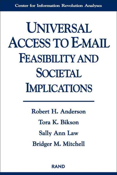 Universal Access to E-Mail: Feasibility and Societal Implications cover
