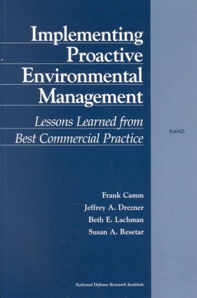 Implementing Proactive Environmental Management: Lessons Learned from Best Commercial Practice (2001) cover