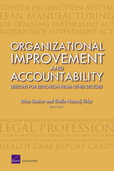 Organizational Improvement and Accountability: Lessons for Education from Other Sectors (2003) cover