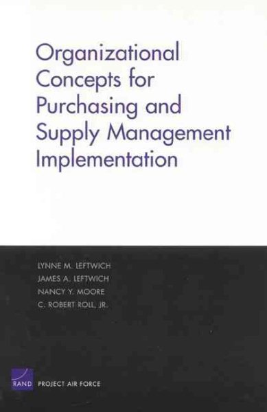 Organizational Concepts for Purchasing and SUpply Management Implemantation cover