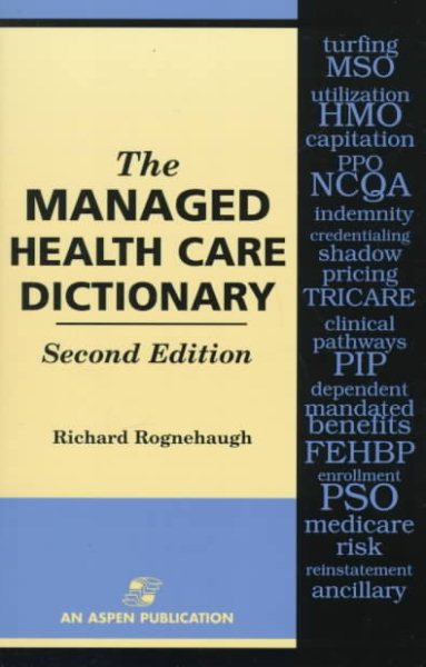 The Managed Health Care Dictionary cover