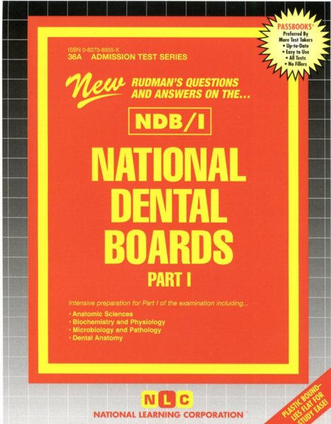 National Dental Boards (NDB) - Part l (Admission Test Series) cover
