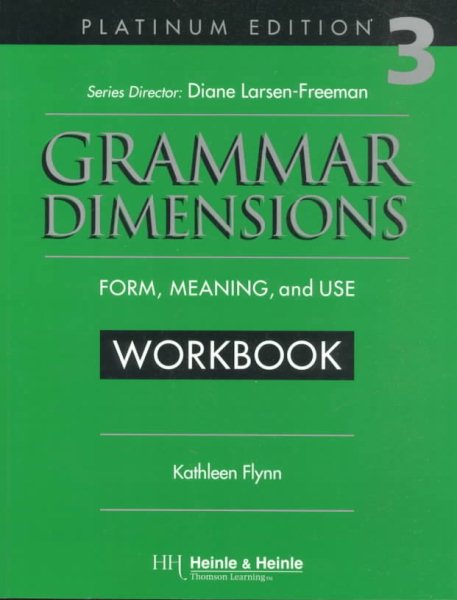 Grammar Dimensions 3, Platinum Edition Workbook cover