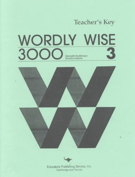 Wordly Wise 3000: Book 3 : Teacher's Key cover
