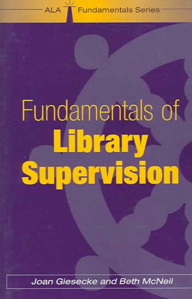 Fundamentals of Library Supervision (Fundamentals Series) cover