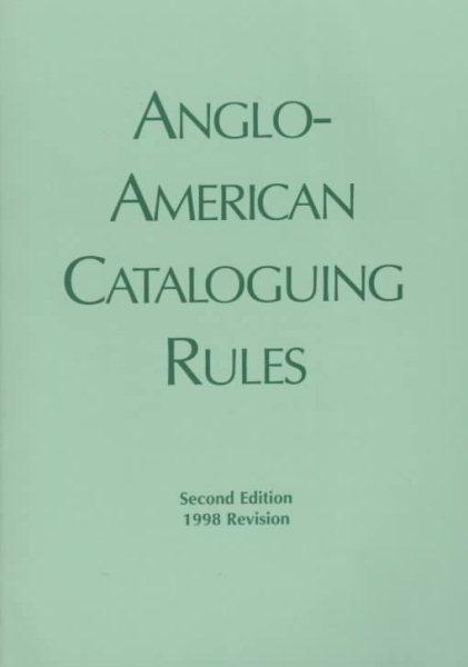 Anglo-American Cataloguing Rules cover