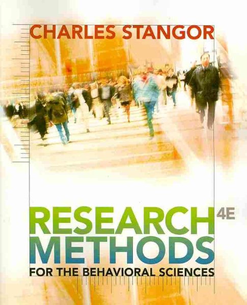 Research Methods for the Behavioral Sciences (PSY 200 (300) Quantitative Methods in Psychology) cover