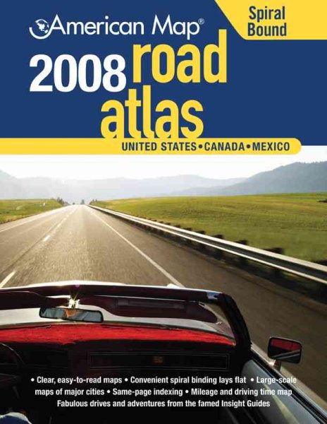 American Map 2008 United States Road Atlas Midsize