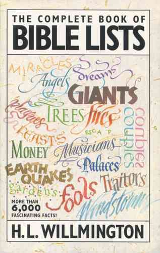 The Complete Book of Bible Lists cover