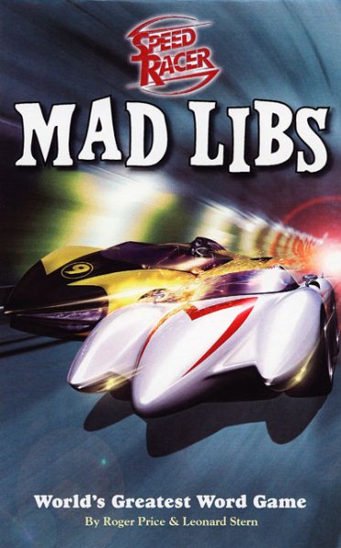 Speed Racer Mad Libs cover