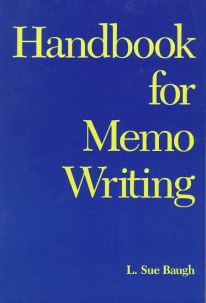 Handbook For Memo Writing cover
