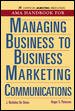 AMA Handbook For Managing Business To Business Marketing Communications cover
