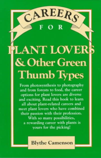 Careers for Plant Lovers & Other Green Thumb Types cover