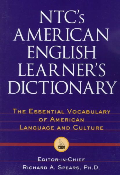 NTC's American English Learner's Dictionary cover