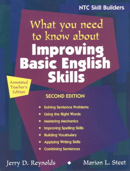 What You Need to Know About Improving Basic English Skills (NTC Skill Builders) : Annotated Teacher's Edition cover