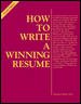 How to Write a Winning Resume cover