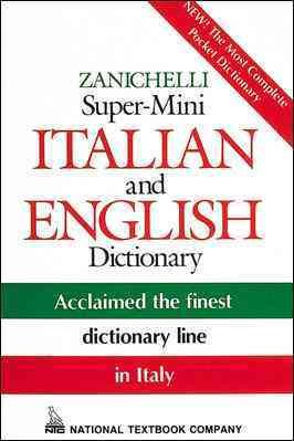 Zanichelli Super-Mini Italian and English Dictionary cover