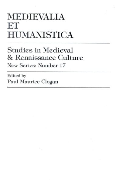 Medievalia et Humanistica, No.17 cover