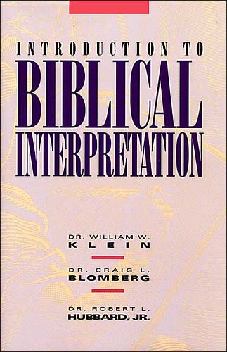 Introduction to Biblical Interpretation cover