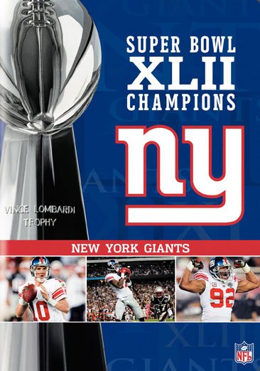 NFL Super Bowl XLII - New York Giants Championship DVD cover