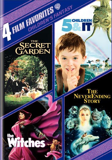4 Film Favorites: Children's Fantasy (5 Children and It, The Neverending Story, The Secret Garden, The Witches) cover
