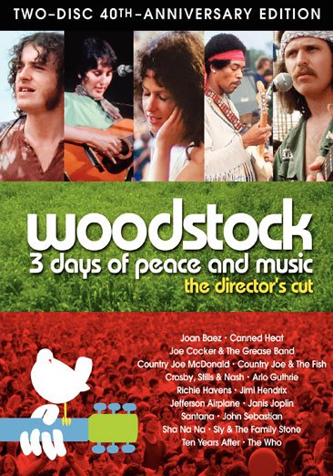 Woodstock: Three Days of Peace & Music (Two-Disc 40th Anniversary Director's Cut) cover