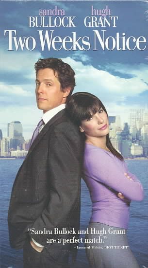 Two Weeks Notice [VHS] cover