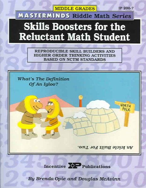Masterminds Riddle Math for Middle Grades: Skills Boosters for the Reluctant Math Student: Reproducible Skill Builders and Higher Order Thinking Activities Based on NCTM Standards cover