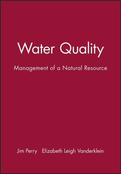 Water Quality: Management of a Natural Resource cover