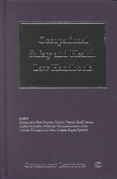 Occupational Safety and Health Law Handbook cover