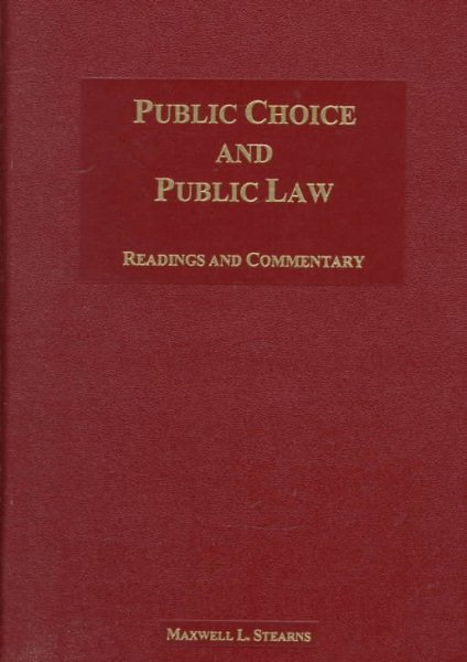 Public Choice and Public Law: Readings and Commentary cover