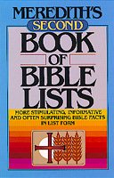 Meredith's Second Book of Bible Lists cover