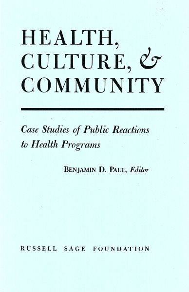 Health, Culture, and Community cover