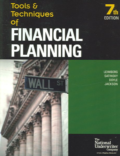 Tools & Techniques of Financial Planning 7th edition cover