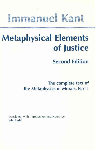 Metaphysical Elements of Justice cover