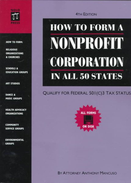 How to Form a Nonprofit Corporation (National Edition) cover