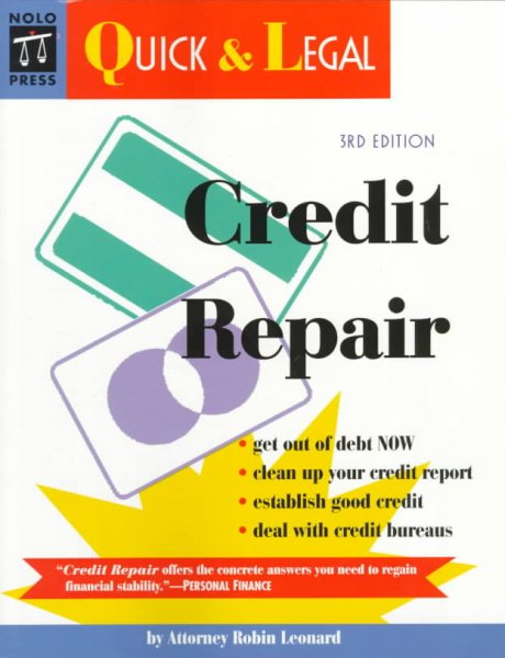 Credit Repair  (Quick & Legal Series), 3rd Ed. cover