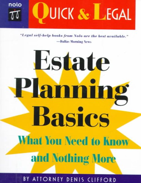 Estate Planning Basics (Quick & legal)