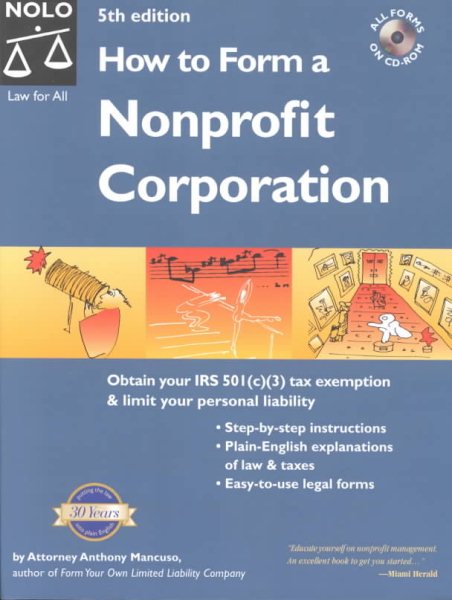 How to Form a Nonprofit Corporation (5th Edition) cover