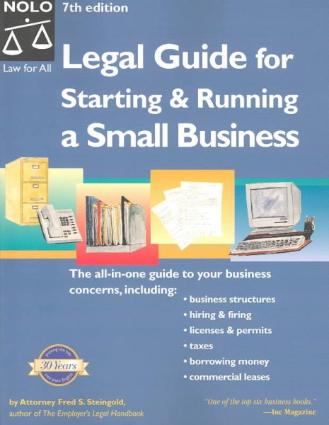 Legal Guide for Starting & Running a Small Business, Seventh Edition cover