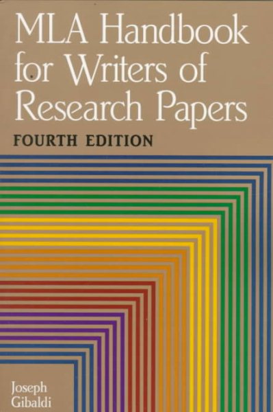 MLA Handbook for Writers of Research Papers cover