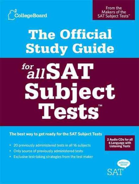 The Official Study Guide for All SAT Subject Tests cover